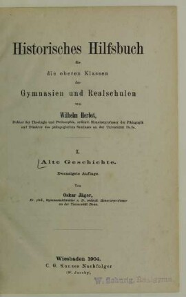1: Alte Geschichte