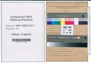 Entnazifizierung Friedrich Viktorin , geb. 24.10.1892 (Optiker)