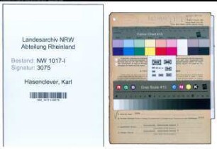 Entnazifizierung Karl Hasenclever , geb. 27.05.1895 ()