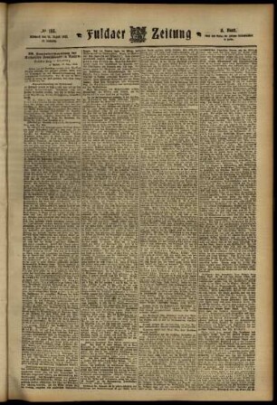 Dritte Ausgabe vom Mittwoch, den 14. August 1912.