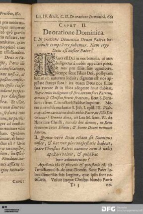 Caput. II. De oratione Dominica.