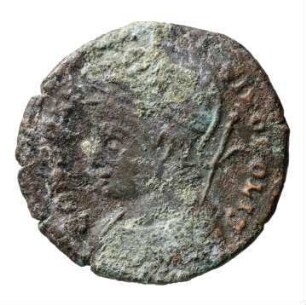 Münze, Follis, Aes 3, 330 - 331 n. Chr.?