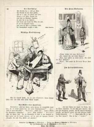 "Nöthige Vorkehrung" "Die Frau Sokrates" "Im Heirathsbüreau"