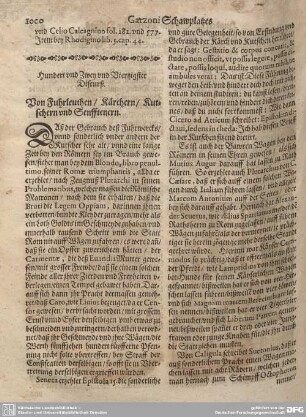 Hundert und Zwey und Viertzigster Discurß. Von Fuhrleuthen/ Kärchern/ Kutschern und Senfftenern.