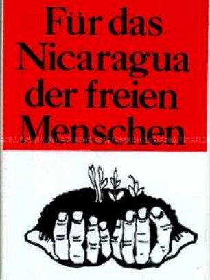 Aufkleber aus der Bundesrepublik zur Solidarität mit dem Volk von Nicaragua
