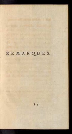 Remarques