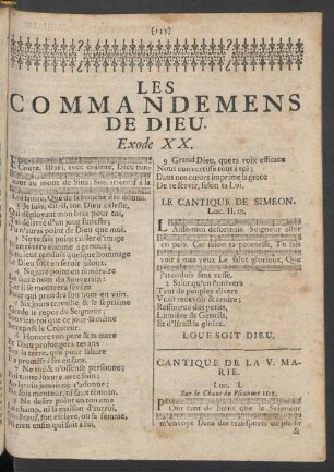 Le Commandemens De Dieux