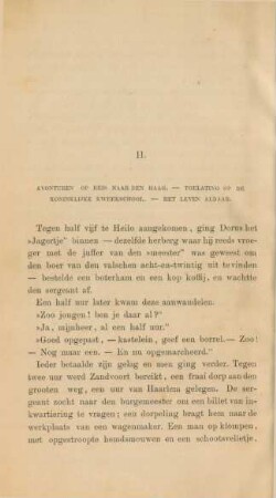 II. Avonturen op reis naar Den Haag. - ...