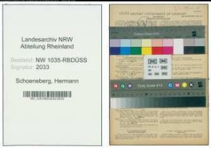 Entnazifizierung Hermann Schoeneberg , geb. 04.05.1903 (Buchdrucker)