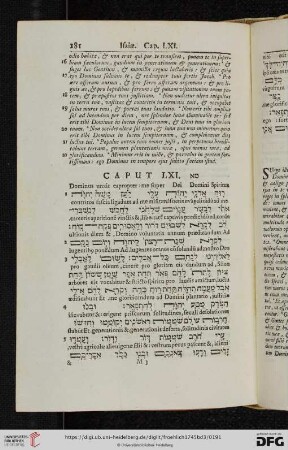 (Caput LXI - LXVI)