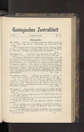 1. Dezember 1916. No. 14.