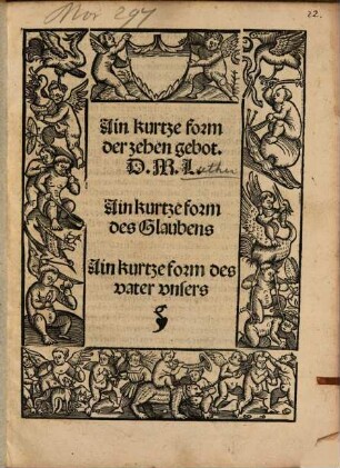Ain kurtze form der zehen gebot. D. M. L.