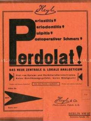 Analgetikum und Mittel für Blutstillung und Wundheilung