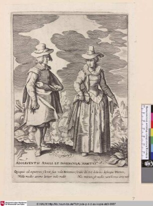 Adolescentis Angli Et Iuvenculae Habitus.