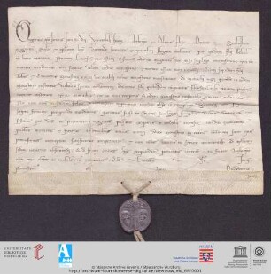 Urkunde : Papst Gregor IX. befiehlt, die Exkommunikation über die Mörder des Lorscher Priors zu verhängen