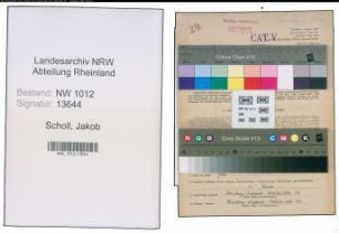 Entnazifizierung Jakob Scholl , geb. 05.01.1913 (Kaufm.Angest.)