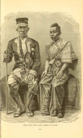 The late king and queen of Siam