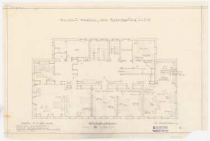 Haus Darré, Berlin-Dahlem Umbau: Grundriss mit Möblierungsplan 1:50