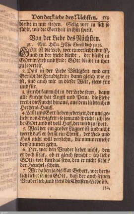 Von der Liebe des Nächsten.