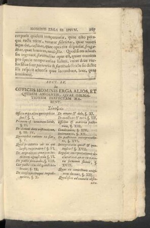 Sect. IV. de Officiis Hominis Erga Alios, Et Quidem Absolutis, Quae Obligationem Perfectam Habent.