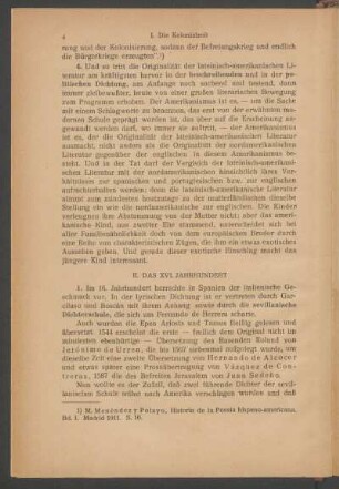 II. Das XVI. Jahrhundert