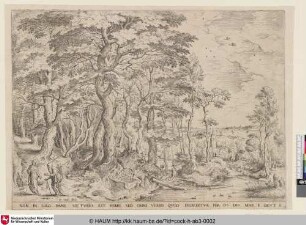 [Landschaft mit der Versuchung Christi durch den Teufel; Landscape with Christ Tempted by the Devil]