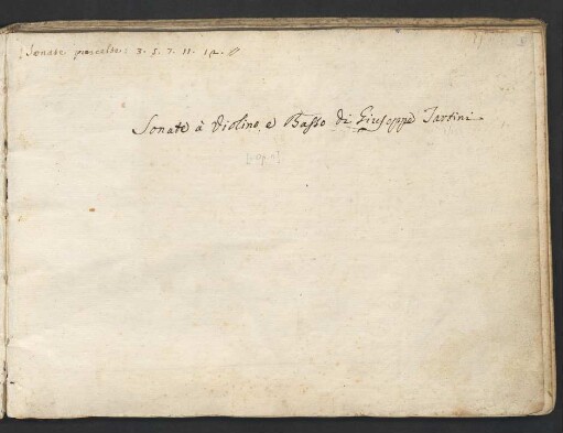 13 Sonaten; vl, bc