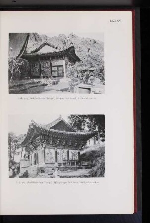 Abb. 259. Buddhistischer Tempel, Sontosa bei Seoul, Außendekoration.