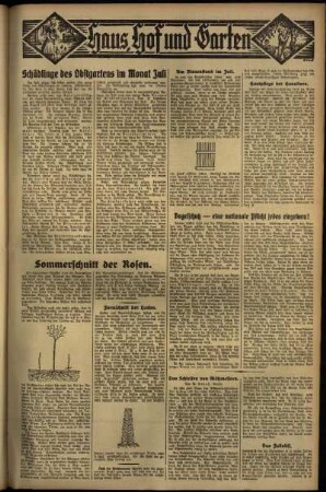 Zweite Ausgabe vom Donnerstag, den 19. Juli 1934.