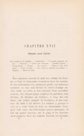 Chapitre XVII. Chasse aux tigres