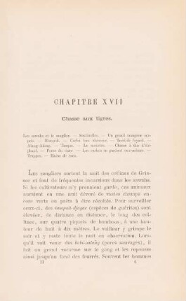 Chapitre XVII. Chasse aux tigres
