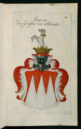 55r-55v, 55. Wappen der Grafen von Attembs