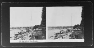 Blick auf die Elbe in Dresden : Blick auf die Elbe in Dresden. Fotografie (vor 1910; wohl A. Kotzsch)