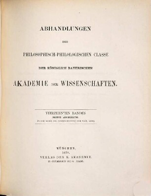Die rhythmische Continuität der griechischen Chorgesänge