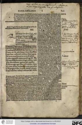 [T]ityre tu patulae. Pastor inducitur securus et dare operam cantilenae sub arbore recubans...