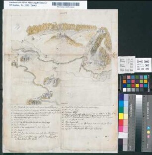 [Karte vom Swister Berg, Weilerswist, Vernich und des Hofes Oberswist, Haus Kühlseggen].