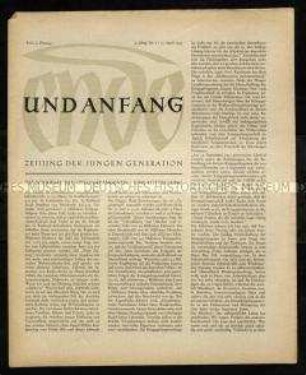 Politische Zeitschrift. 2. Jahrgang 1947/48