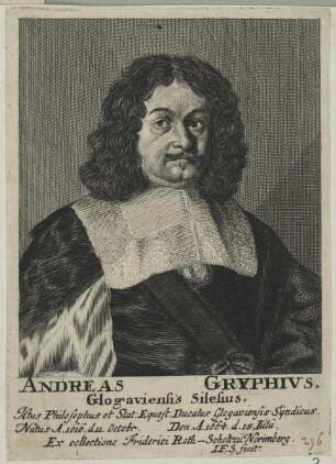Bildnis des Andreas Gryphivs