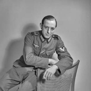 Porträt. Erich Rinkas Bruder Kurt Rinka als Soldat in Wehrmachtsuniform.
