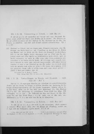 Versammlung zu Lübeck. - 1431 Juni 24.