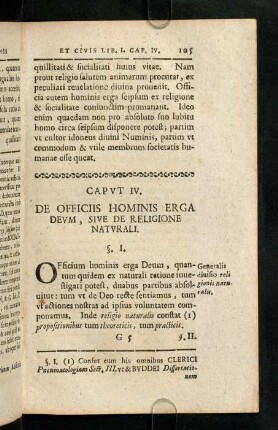 105-120, Caput IV