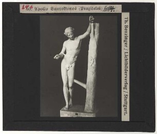 Praxiteles, Apollon Sauroktonos (verlorenes Original),Praxiteles (nach), Apollon Sauroktonos (Rom Mus.Vat. 750)