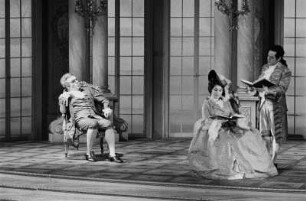 Szenenbilder aus der Oper "Capriccio" von R. Strauss, Städtische Oper Berlin, November 1956 : Oper in einem Akt