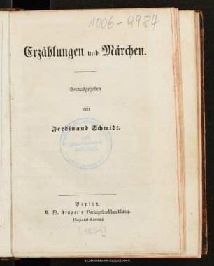 Erzählungen und Märchen