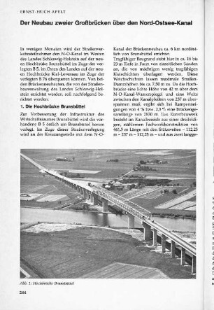 Der Neubau zweier Großbrücken über den Nord-Ostsee-Kanal