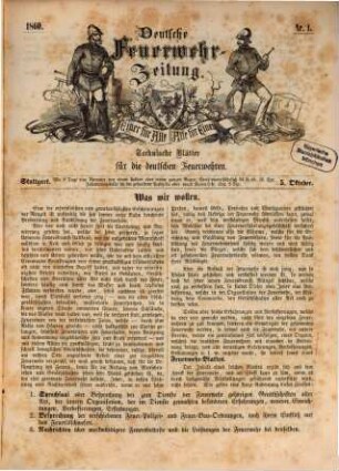 Deutsche Feuerwehr-Zeitung : technische Blätter für die deutschen Feuerwehren, 1860