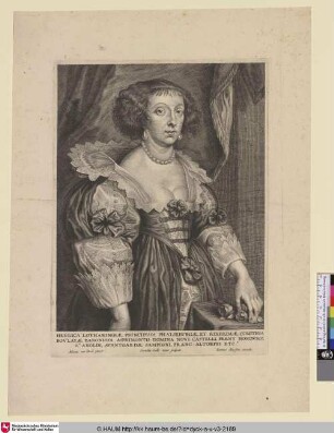 Henrica Lotharingiae Principissa [Porträt der Prinzessinin Henriette von Lorraine; Henriette de Lorraine, Princess of Phalsbourg; Portret van Henriëtte van Lotharingen]