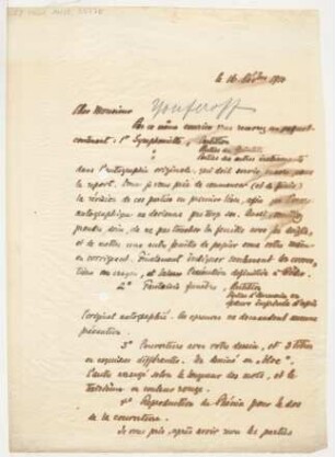 Brief an Sergej Vladimirovic Juferov : 16.12.1910