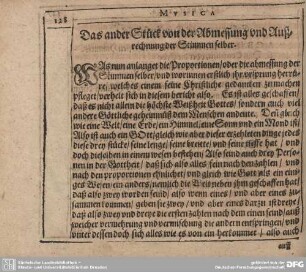 Das ander Stück von der Abmessung und Außrechnung der Stimmen selber.