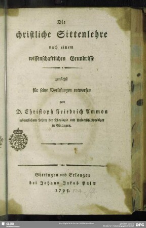 Die christliche Sittenlehre nach einem wissenschaftlichen Grundrisse